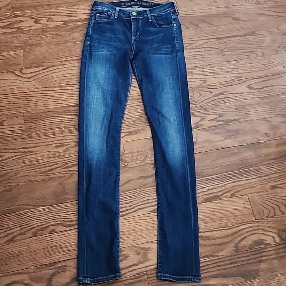 Citizens of Humanity Avedon Jeans Women 26 Blue Slick Skinny Designer Denim